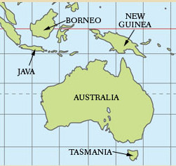 [kaart van Australië]